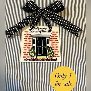 As For Me and My House, We Will Serve the Lord Decorative Wall Tile / Trivet